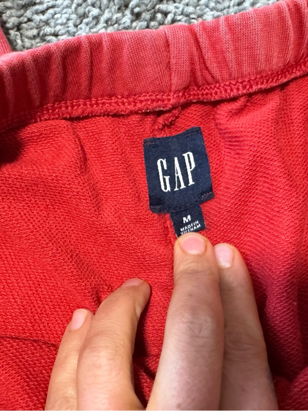 Gap VintageSoft Terry Relaxed Joggers - Chakra Red - Picture 3 of 3